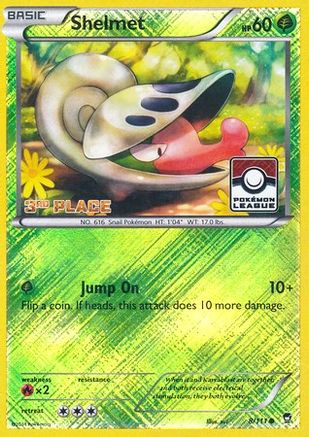 Image of Shelmet 008/111  - Reverse Holofoil League & Championship Cards - Promo