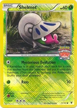 Image of Shelmet 11/101 (Championship Series) [Staff] 011/101  - Reverse Holofoil League & Championship Cards - Promo