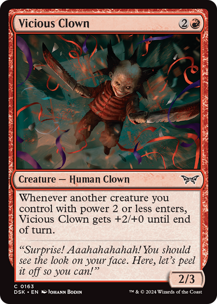 Image of Vicious Clown (DSK-163) - Duskmourn: House of Horror
