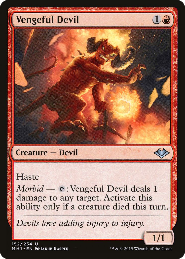 Image of Vengeful Devil (MH1-152) - Modern Horizons Foil