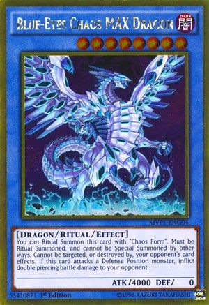 Image of Blue-Eyes Chaos MAX Dragon (MVP1-ENG04) - The Dark Side of Dimensions Movie Pack: Gold Edition Unlimited
