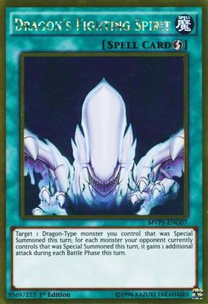 Image of Dragon's Fighting Spirit (MVP1-ENG07) - The Dark Side of Dimensions Movie Pack: Gold Edition 1st Edition