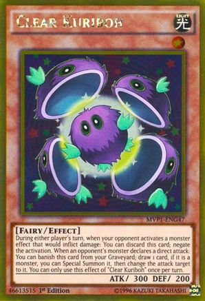 Image of Clear Kuriboh (MVP1-ENG47) - The Dark Side of Dimensions Movie Pack: Gold Edition 1st Edition
