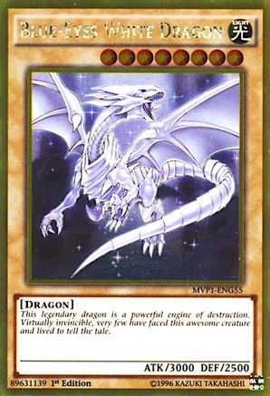 Image of Blue-Eyes White Dragon (MVP1-ENG55) - The Dark Side of Dimensions Movie Pack: Gold Edition 1st Edition