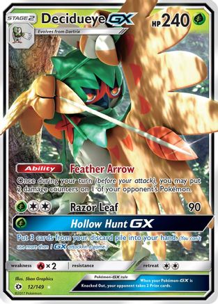 Image of Decidueye GX 012/149  - Holofoil SM Base Set - Ultra Rare