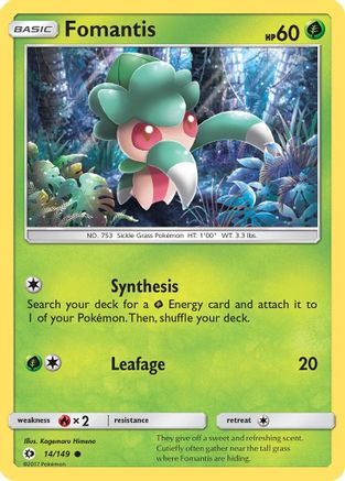 Image of Fomantis 014/149  SM Base Set - Common