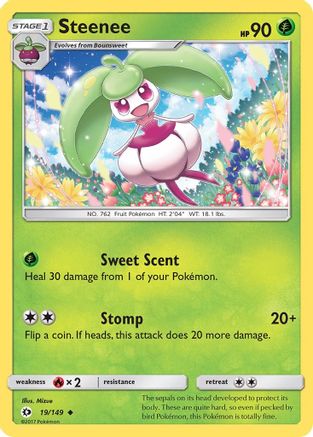 Image of Steenee 019/149  - Reverse Holofoil SM Base Set - Uncommon