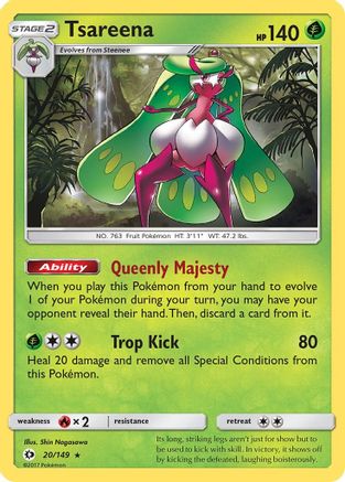 Image of Tsareena 020/149  - Holofoil SM Base Set - Holo Rare