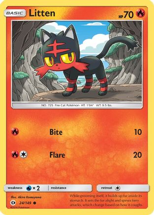 Image of Litten 024/149  SM Base Set - Common