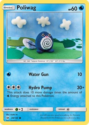 Image of Poliwag 030/149  SM Base Set - Common