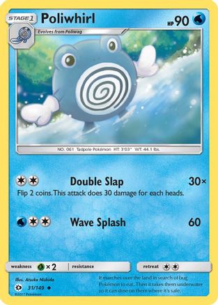 Image of Poliwhirl 031/149  SM Base Set - Uncommon