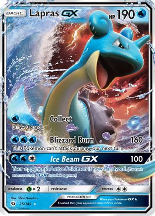 Image of Lapras GX 035/149  - Holofoil SM Base Set - Ultra Rare