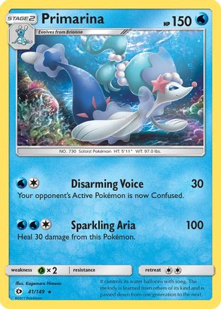 Image of Primarina 041/149  SM Base Set - Rare