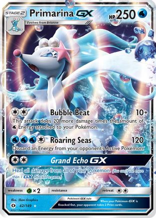 Image of Primarina GX 042/149  - Holofoil SM Base Set - Ultra Rare