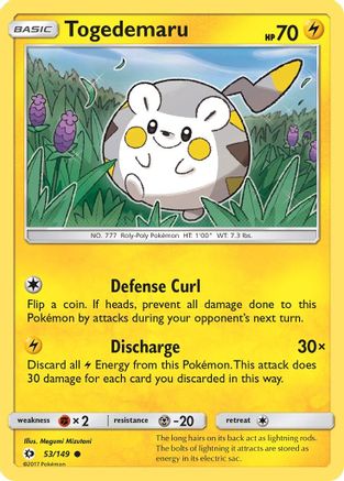 Image of Togedemaru 053/149  SM Base Set - Common