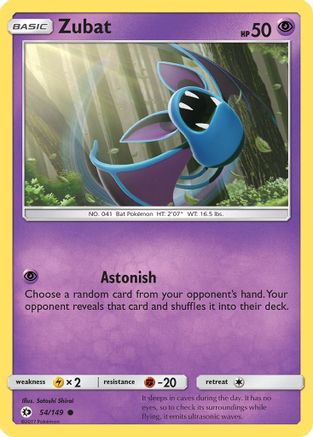 Image of Zubat 054/149  SM Base Set - Common