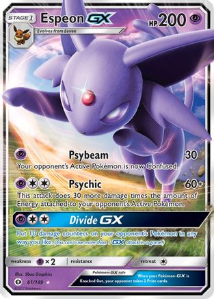 Image of Espeon GX 061/149  - Holofoil SM Base Set - Ultra Rare