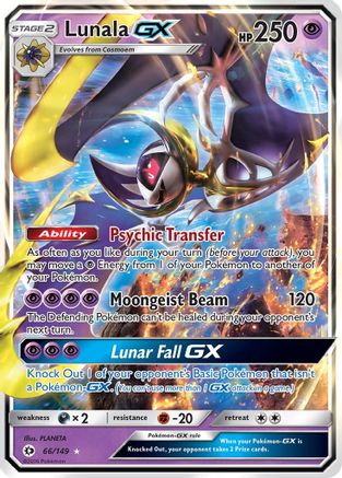 Image of Lunala GX 066/149  - Holofoil SM Base Set - Ultra Rare