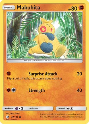 Image of Makuhita 067/149  SM Base Set - Common