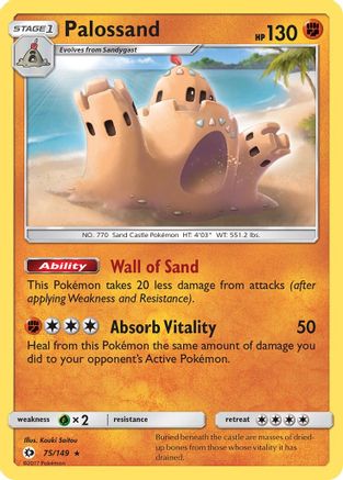 Image of Palossand 075/149  SM Base Set - Rare