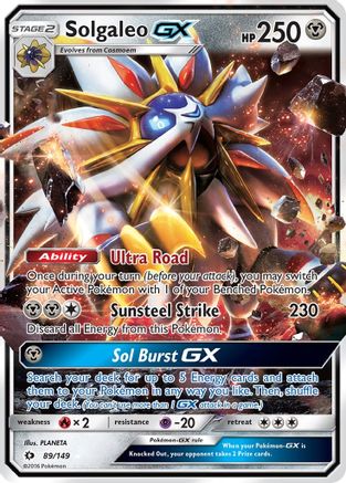 Image of Solgaleo GX 089/149  - Holofoil SM Base Set - Ultra Rare