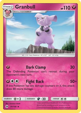 Image of Granbull 091/149  SM Base Set - Uncommon