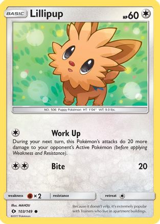 Image of Lillipup 103/149  SM Base Set - Common