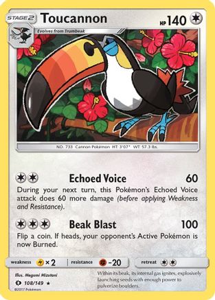 Image of Toucannon 108/149  SM Base Set - Rare
