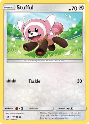 Image of Stufful 111/149  - Reverse Holofoil SM Base Set - Common