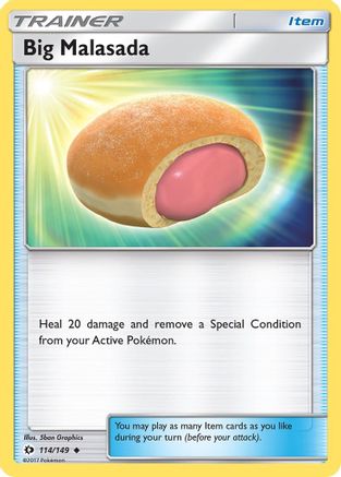 Image of Big Malasada 114/149  - Reverse Holofoil SM Base Set - Uncommon