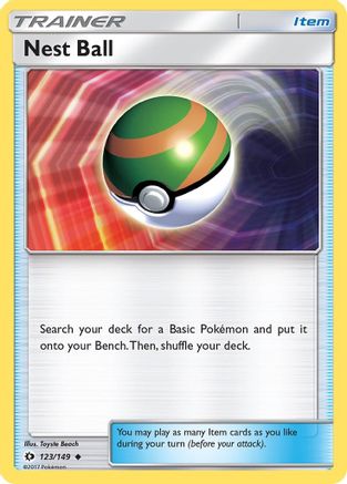 Image of Nest Ball 123/149  - Reverse Holofoil SM Base Set - Uncommon
