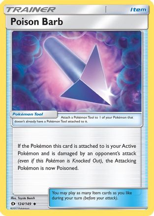 Image of Poison Barb 124/149  SM Base Set - Uncommon