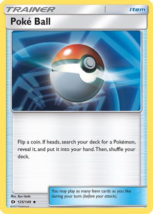 Image of Poke Ball 125/149  SM Base Set - Uncommon
