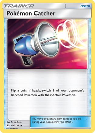 Image of Pokemon Catcher 126/149  - Reverse Holofoil SM Base Set - Uncommon