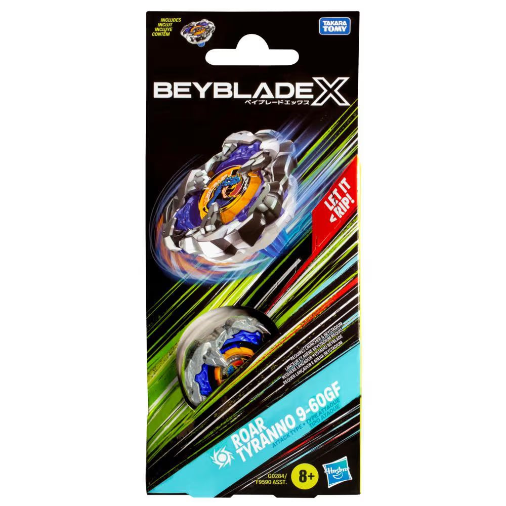 Hasbro Beyblade X Roar Tyranno 9-60GF Top Booster Pack Set