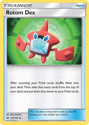 Image of Rotom Dex 131/149  - Reverse Holofoil SM Base Set - Uncommon