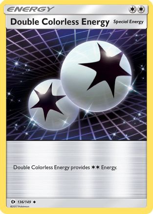Image of Double Colorless Energy 136/149  - Reverse Holofoil SM Base Set - Uncommon