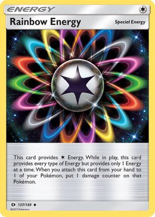 Image of Rainbow Energy 137/149  - Reverse Holofoil SM Base Set - Uncommon