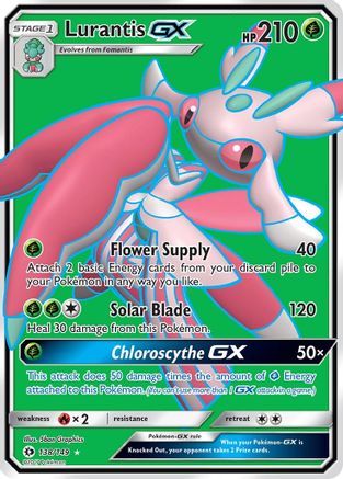 Image of Lurantis GX (Full Art) 138/149  - Holofoil SM Base Set - Ultra Rare