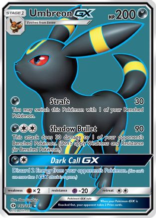 Image of Umbreon GX (Full Art) 142/149  - Holofoil SM Base Set - Ultra Rare