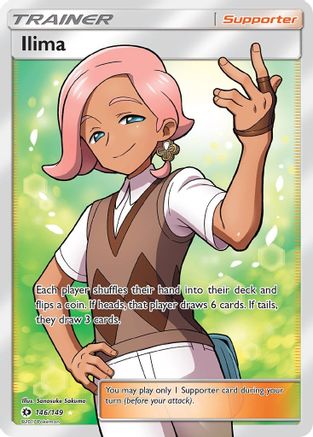 Image of Ilima (Full Art) 146/149  - Holofoil SM Base Set - Ultra Rare