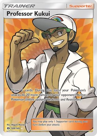 Image of Professor Kukui (Full Art) 148/149  - Holofoil SM Base Set - Ultra Rare