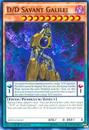Image of D/D Savant Galilei (SDPD-EN010) - Structure Deck: Pendulum Domination 1st Edition