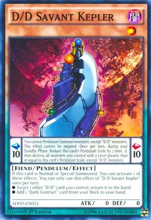 Image of D/D Savant Kepler (SDPD-EN011) - Structure Deck: Pendulum Domination 1st Edition