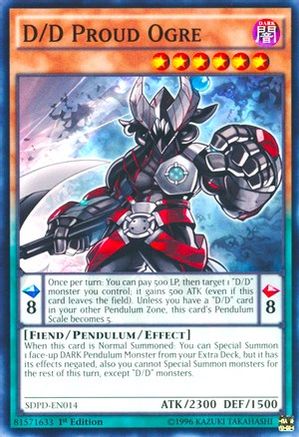 Image of D/D Proud Ogre (SDPD-EN014) - Structure Deck: Pendulum Domination 1st Edition
