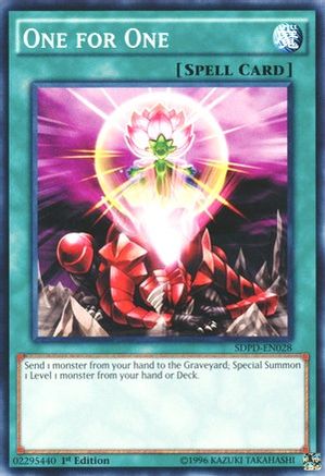 Image of One for One (SDPD-EN028) - Structure Deck: Pendulum Domination 1st Edition