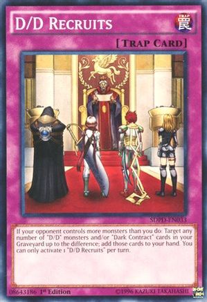 Image of D/D Recruits (SDPD-EN033) - Structure Deck: Pendulum Domination 1st Edition