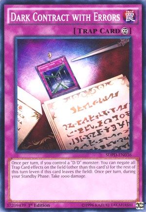 Image of Dark Contract with Errors (SDPD-EN036) - Structure Deck: Pendulum Domination 1st Edition
