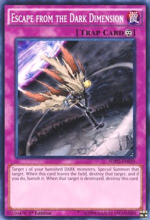 Image of Escape from the Dark Dimension (SDPD-EN039) - Structure Deck: Pendulum Domination 1st Edition
