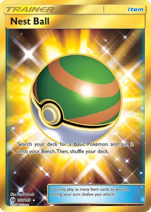 Image of Nest Ball (Secret) 158/149  - Holofoil SM Base Set - Secret Rare